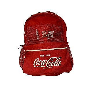 Mochila Coca Cola Drink Com Telinha Vinho Pacific