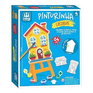 Kit De Pintura Com Cavalete Casinhas Nig