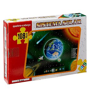 Quebra Cabeça Sistema Solar 108 Peças Nig