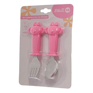 kit Talheres Inox Lilica Rosa Pacific