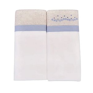 Kit Cueiro Bordado Com 2 Unidades Menino Loupiot