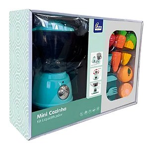 Mini Cozinha Kit Liquidificador Com Luz E Som Fenix