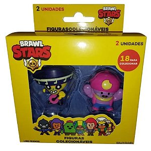 Figuras Colecionáveis Brawl Stars Com Poco e Eugênio