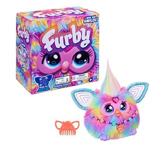 Pelúcia Interativa Furby Hasbro Arco-íris