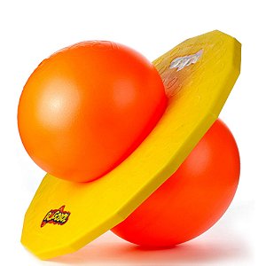 Brinquedo Pogobol Estrela Amarelo e Laranja