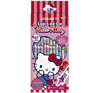 Lápis De Cor Hello Kitty 12 Cores Triangular