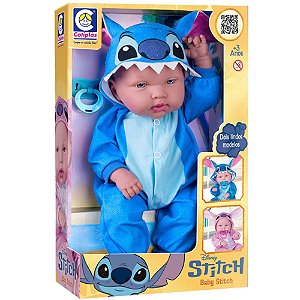 Boneca Baby Stitch Menino Disney Cotiplás