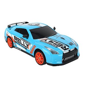Carrinho De Controle Remoto Racing Control Azul Multikids