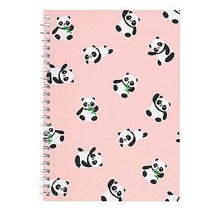 Cadernico Espiral Buendía Panda Folhas Pautadas