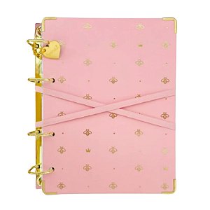 Fichário Escolar A5 Abelha Rainha Rosa Buendia