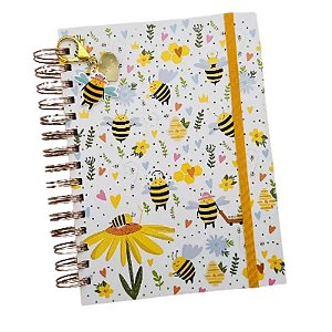 Caderno Inteligente Wire O A5 Abelhas 120 Folhas Buendia