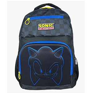 Mochila De Costas Sonic Preta Luxcel