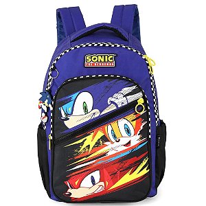 Mochila De Costas Sonic The Hedgehog Azul Luxcel