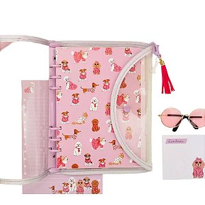 Fichário A5 Com Alça Glitter Desfile Pets Buendia