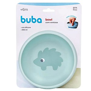 Bowl Com Ventosa Silicone Verde Buba 6M