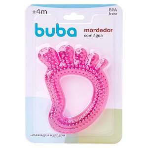 Mordedor Com Água Pezinho Buba Rosa 4M