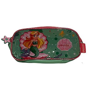 Estojo Verde Sereia Duplo Up4you