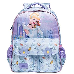 Mochila De Costas 16 Cinderella Cetim Xeryus  14732 Azul