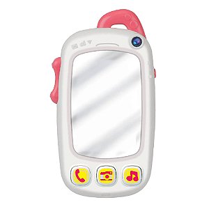 Minha Primeira Selfie Celular De Brinquedo Rosa YesToys