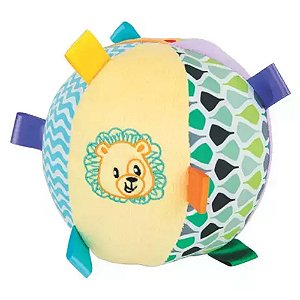 Bola Macia Com Chocalho WinFun Leãozinho Yestoys