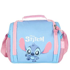 Lancheira Escolar Térmica Stitch Azul Luxcel