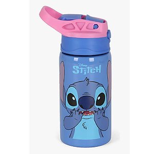 Garrafa Inox 500ml Stitch Azul Não Térmica Infantil Escolar