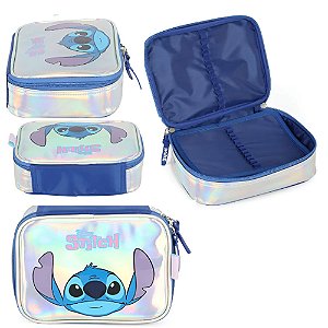 Estojo Escolar Box Stitch Roxo Disney Luxcel