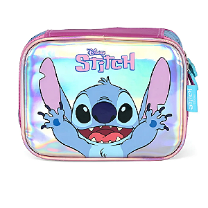 Estojo Escolar Box Stitch Roxo Disney Luxcel