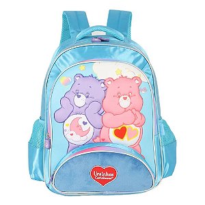 Mochila De Costas Ursinhos Carinhosos Azul Luxcel
