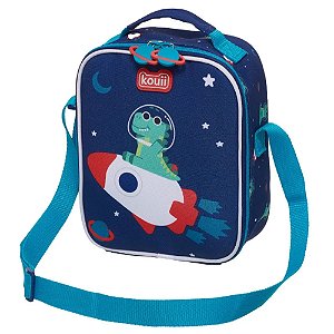 Lancheira Térmica Kouii Dino Astronauta Pacific Azul Marinho