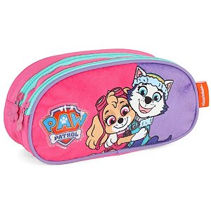 Estojo Escolar Duplo Patrulha Canina Skye E Everest Luxcel