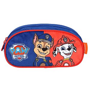 Estojo Escolar Duplo Patrulha Canina Marshall E Chase Luxcel
