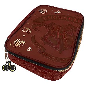 Estojo Box Escolar Harry Potter DAC Bordô