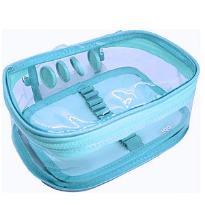 Estojo Escolar Box Big Mult Laser Azul OBI