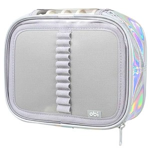 Estojo Escolar Box Big Mult Laser Prata OBI