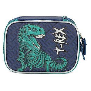 Estojo Box Dinossauro Rex Verde E Azul Up4you
