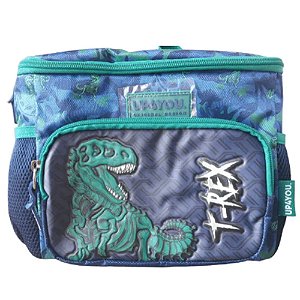 Lancheira Térmica TRex Dino Verde e Azul Luxcel Up4You