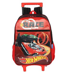 Mochila De Rodinha Hotwheels Vermelha Luxcel