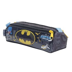 Estojo Escolar Triplo Soft Batman Baby Dermiwil
