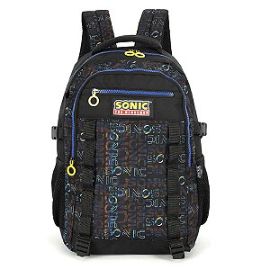 Mochila Sônic Preta Luxcel