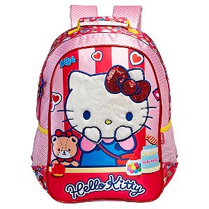 Mochila De Costas Hello Kitty 16 Cetim Xeryus 15382