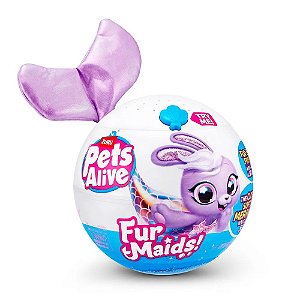 Pelucia Pets Alive Zuru Furmaids Candide Roxo