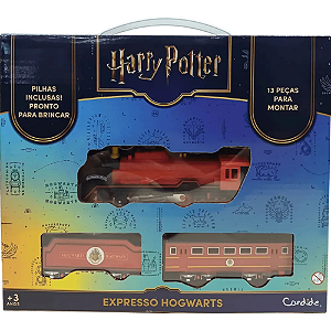 Ferrovia Harry Potter Expresso Hogwarts Trem a  Pilha  Candide