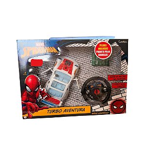 Carrinho De Controle Remoto Turbo Abre Portas Homem Aranha Candide
