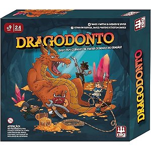 Nig Brinquedos Jogo de Tabuleiro Infantil Dragodonto Estratégia e Competição