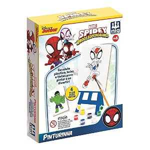 Kit Pinturinha Marvel Spidey E Seus Amigos Em Madeira