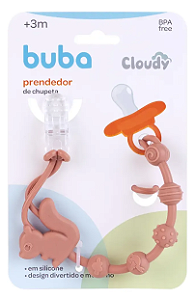 Prendedor De Chupeta Em Silicone Cloudy Esquilo Buba