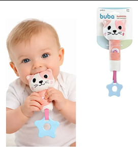 Mordedor Buzininha Buba Zoo Gato Para Bebês
