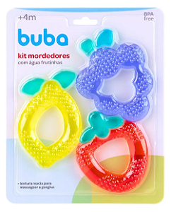 Kit Mordedor De Àgua Frutinhas Macia Buba