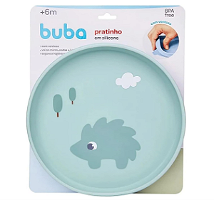 Pratinho em Silicone com Ventosa Buba Porco Espinho